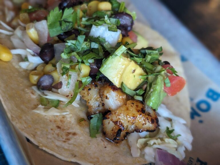 March Taco: Spiced Honey Grilled Shrimp