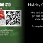 Gift Card Promo, Buy $50 Get $10
