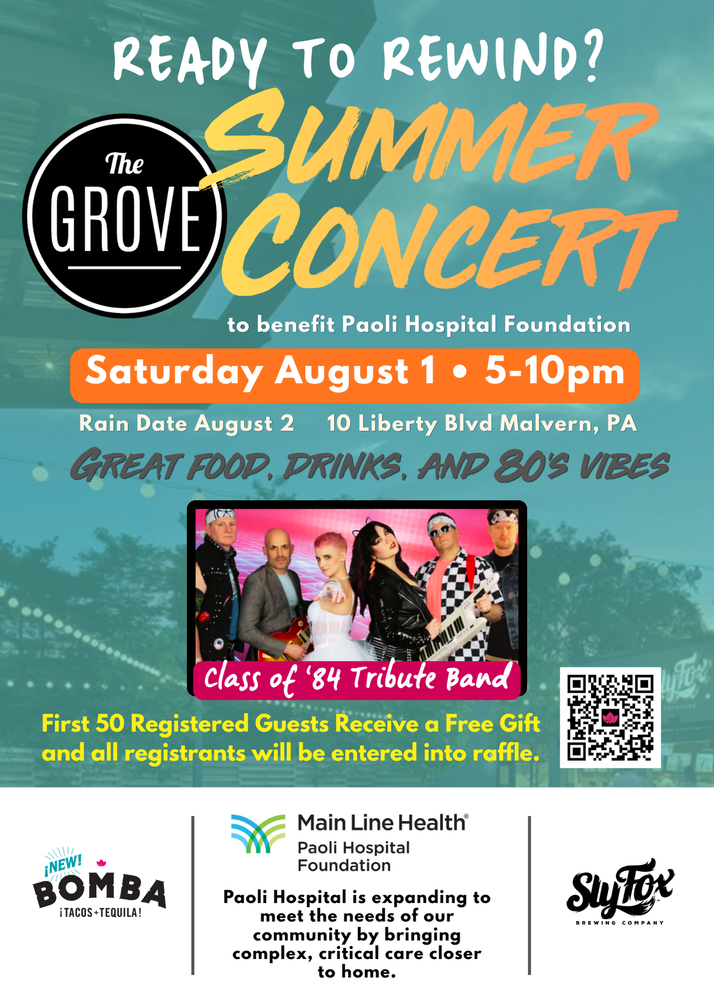 Grove Summer Concert Flyer