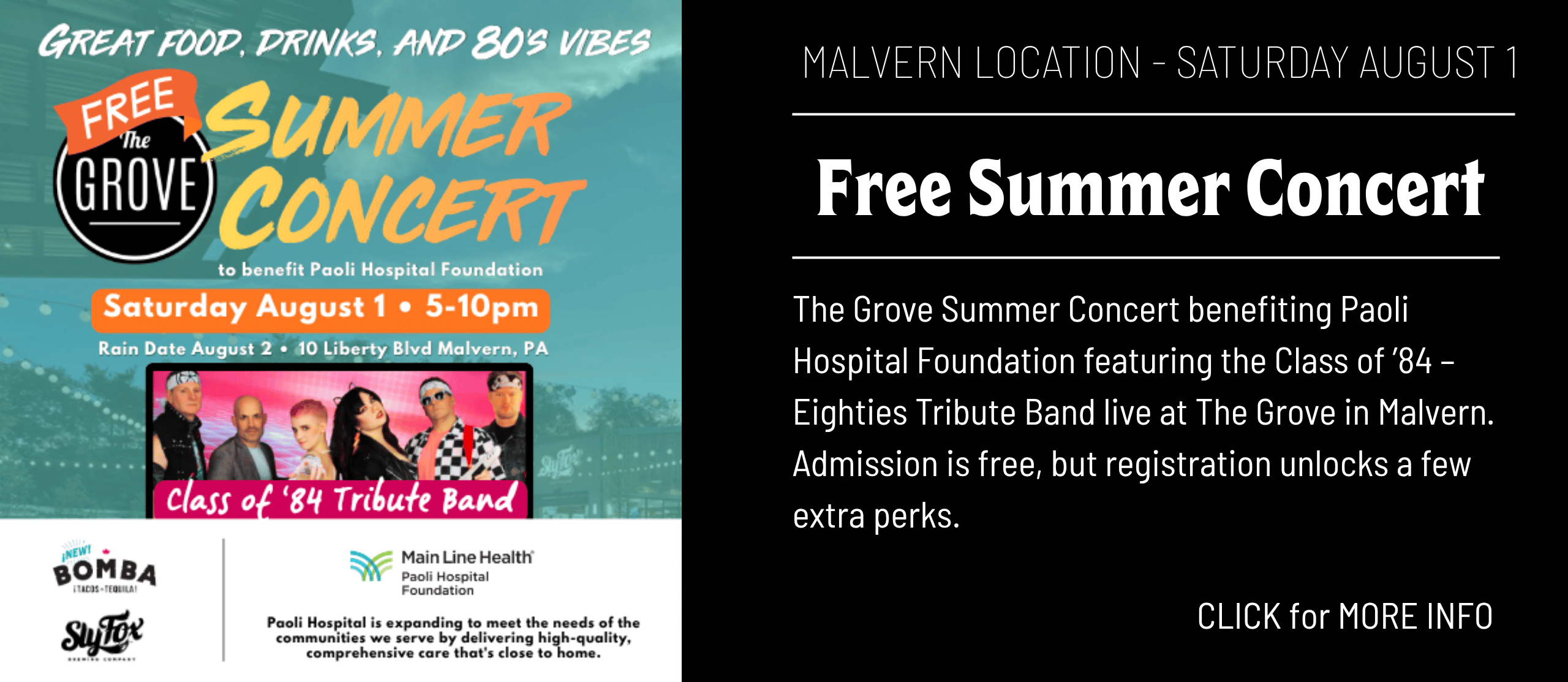 Grove Summer Concert Happenings
