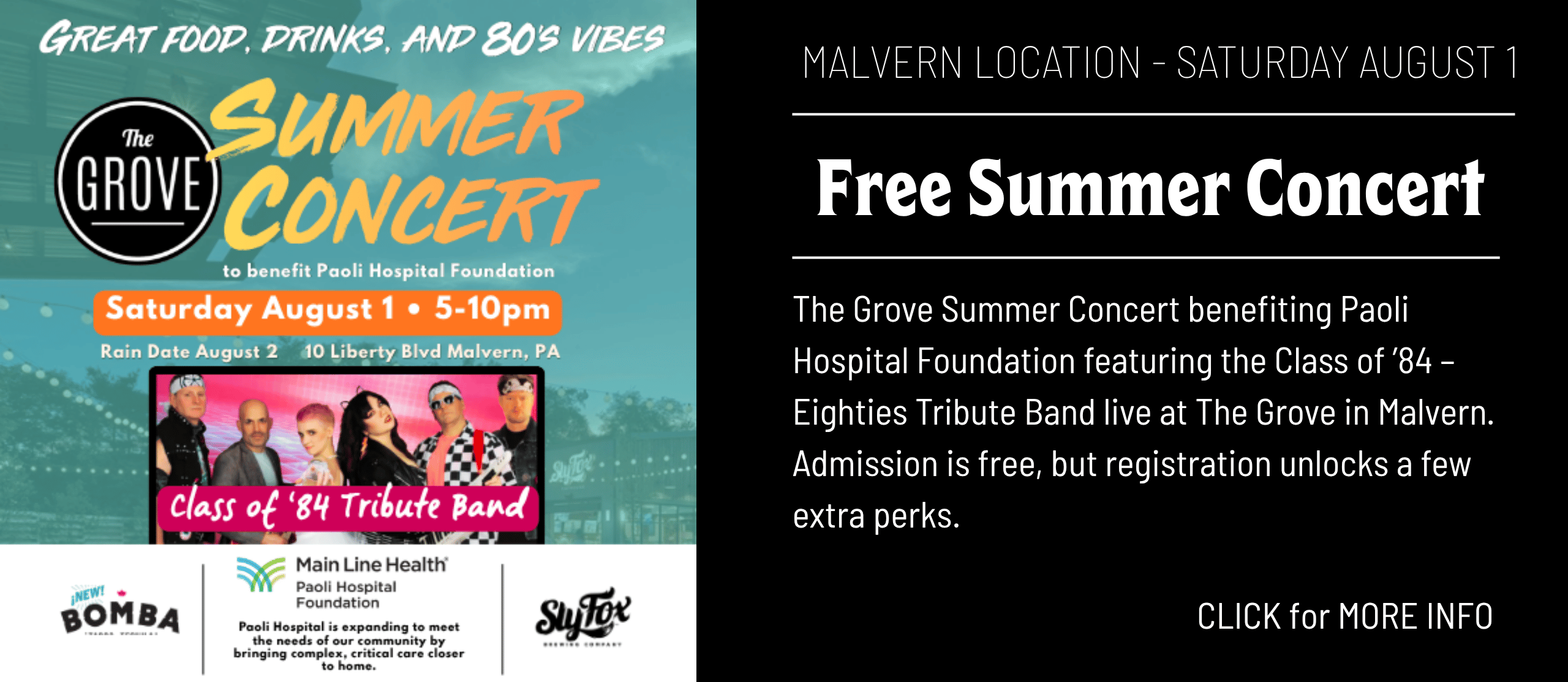 Grove Summer Concert Happenings